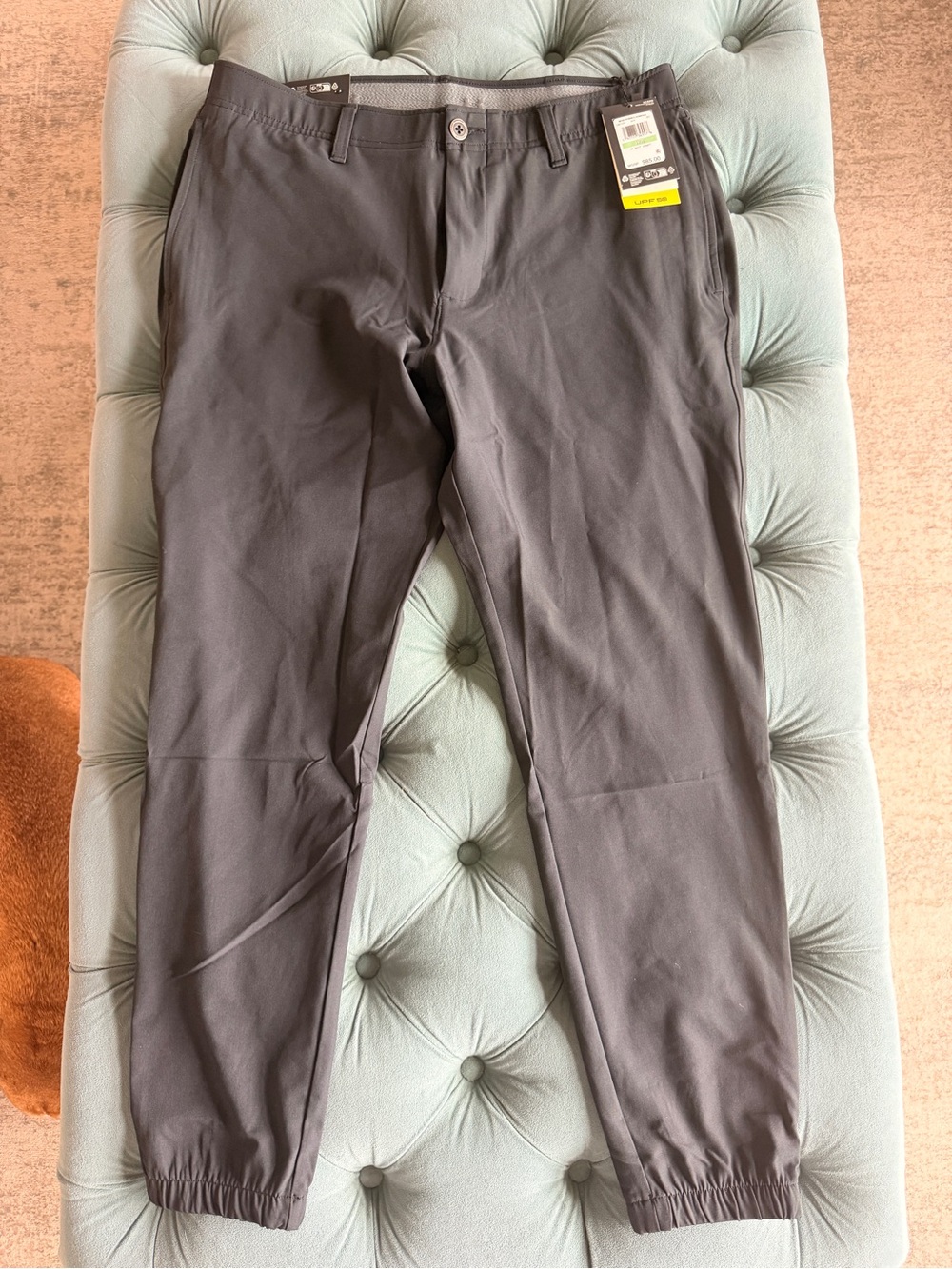 NWT Under Armour Storm Men's UA Drive Slim Taper Golf Pants in Black Size 34x30